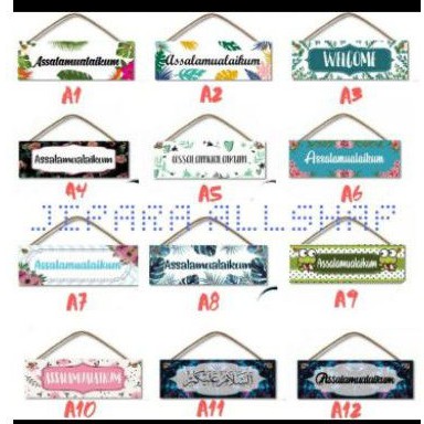 hiasan dinding - wall decor - hiasan pintu - selamat datang