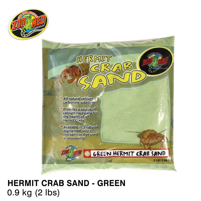 Special Zoomed Hermit Crab Sand Hijau pasir kelomang kumang umang