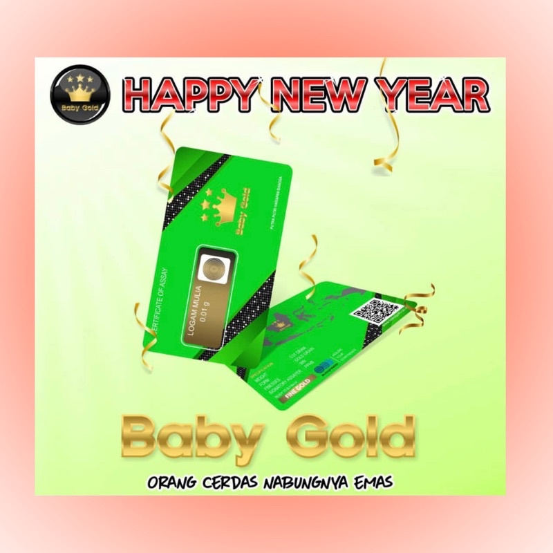 baby gold 0,005gr emas minigold bisa tukar antam-Babygold 0,01gr