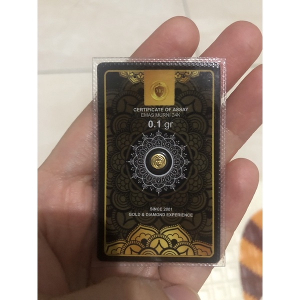 TERMURAH Minigold Black Series Logam Mulia Emas Mini 0.1 gr