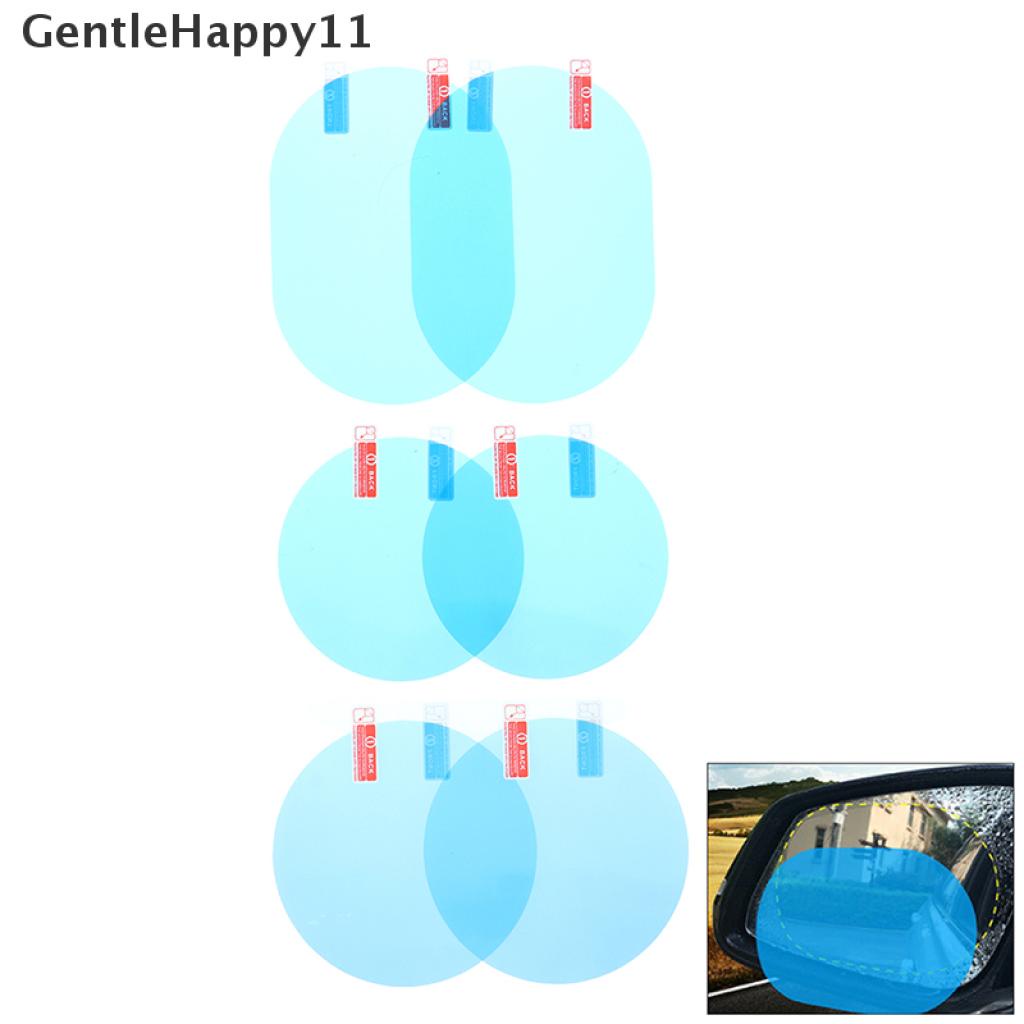 Gentlehappy 2PCS Stiker Film Pelindung Kaca Spion Mobil Anti Kabut / Hujan