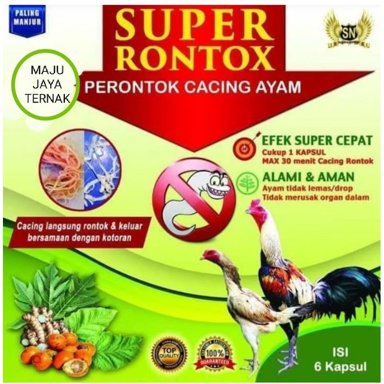 super rontok obat cacing ayam ECERAN