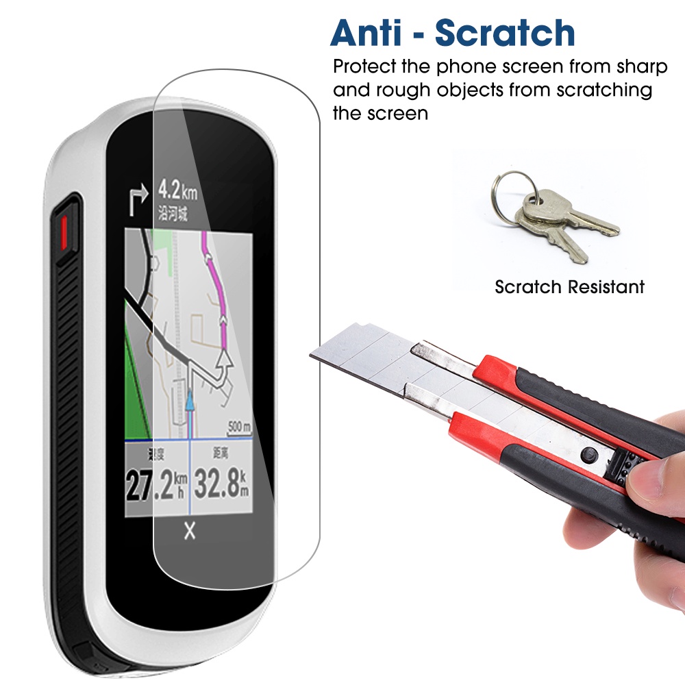 1 Pc Tempered Glass Pelindung Layar Garmin Edge Explore 2 HD Bening Tahan Gores Tahan Ledakan