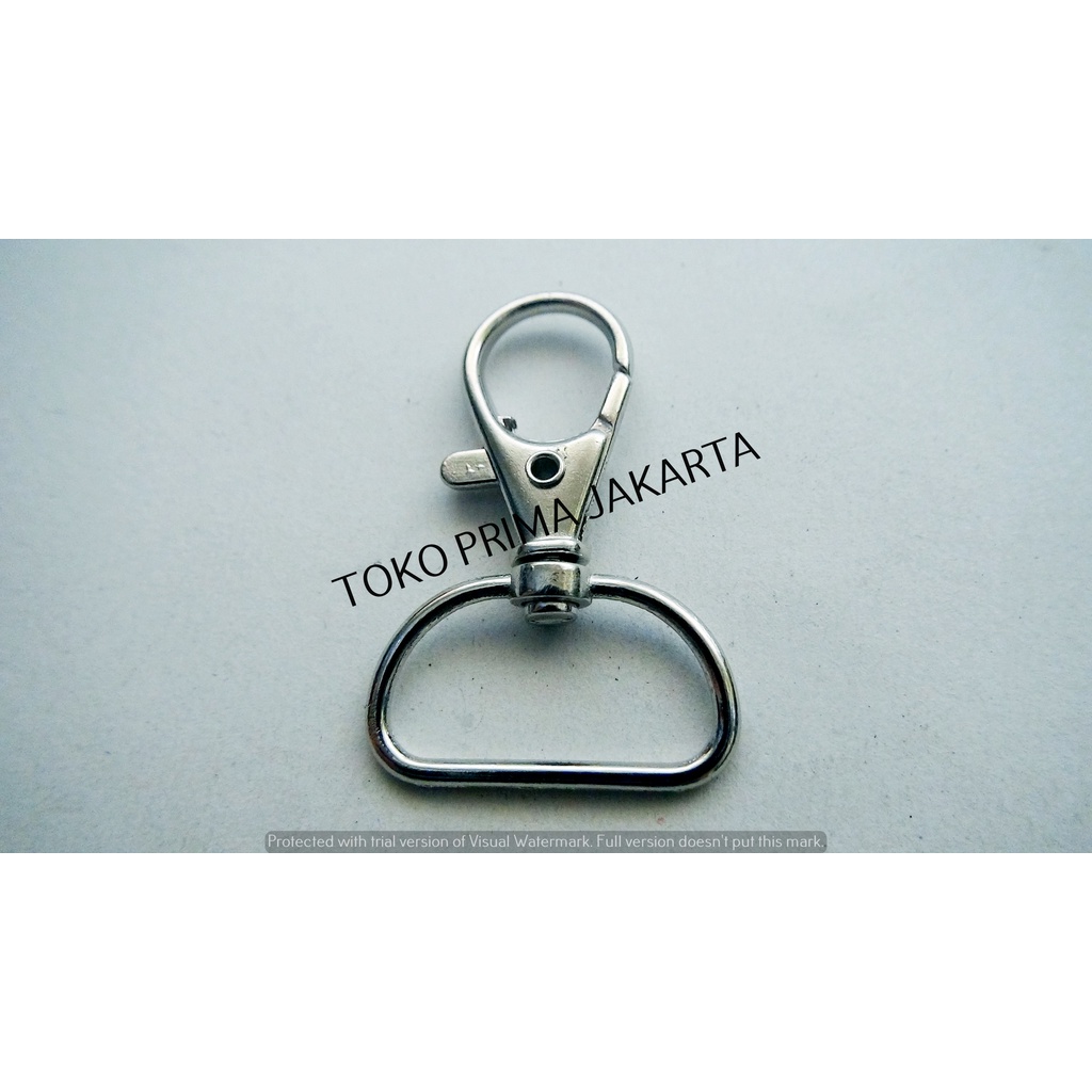 

AKSESORIS CANTELAN GANTUNGAN KOKOT KAITAN METAL BAG HOOK PENGAIT BESI 104-20 MM C NKL