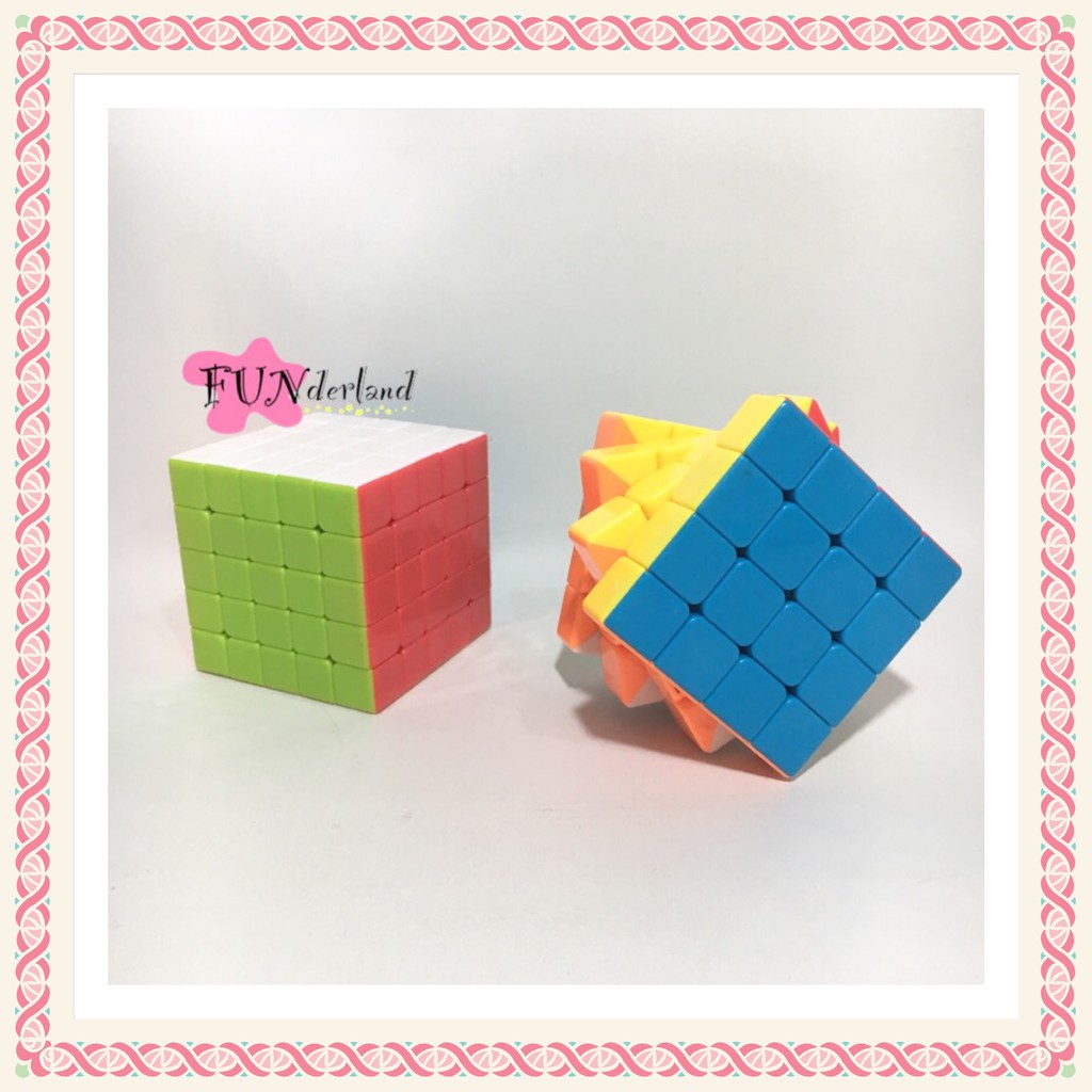 Rubik 4x4 / Magic Cube 5x5 non-stiker / painted Rubik's Cube High Quality