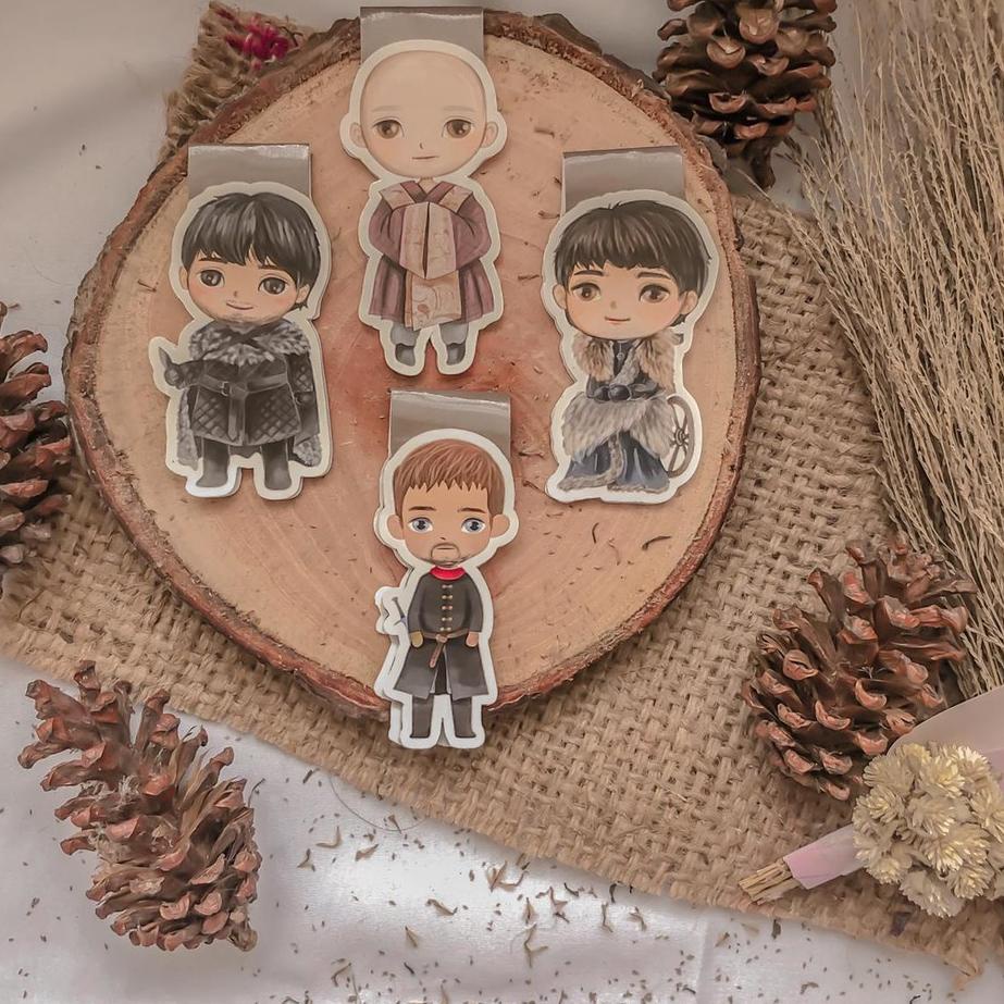

Premium! SATUAN MAGNETIC BOOKMARK GAME OF THRONES / PEMBATAS BUKU / GOT / PEMBATAS MAGNET .