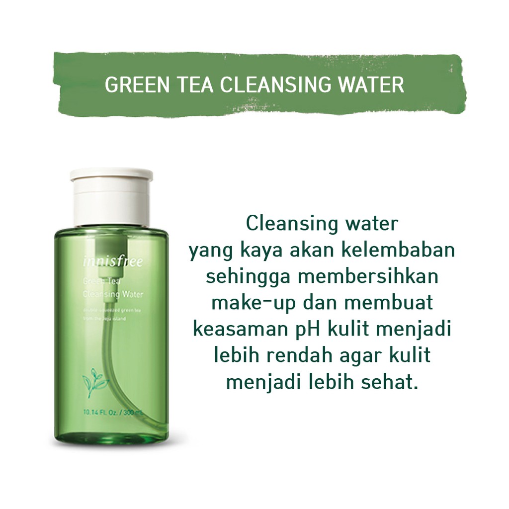 harga innisfree green tea cleansing water
