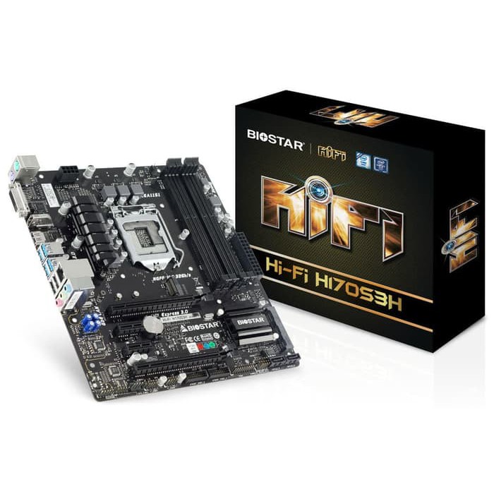 BIOSTAR Hi-Fi H170S3H Intel H170 LGA1151 DDR3L Micro ATX Motherboard