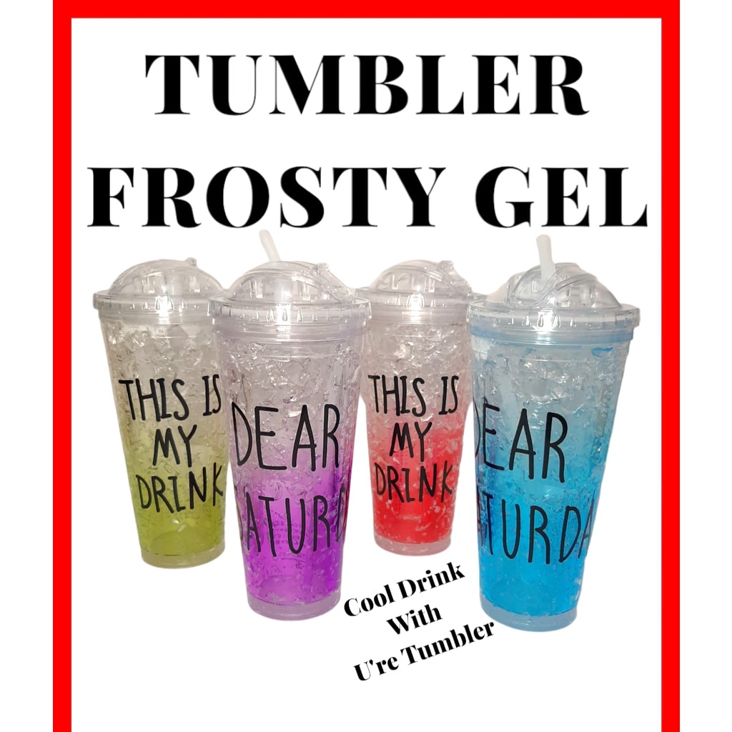 Botol Minum Tumbler Cool Ice Frosty Gel 450ml