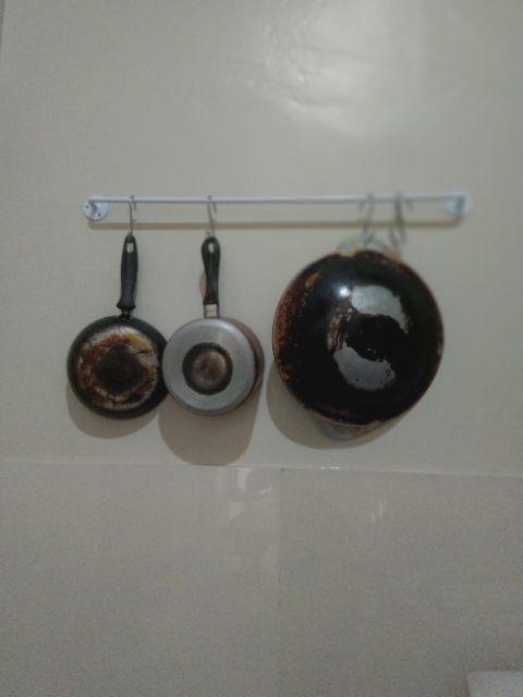 50 Gantungan Serbaguna Putih + Hooks Handuk Jemuran Baju Kamar Mandi Dapur Rak Dinding