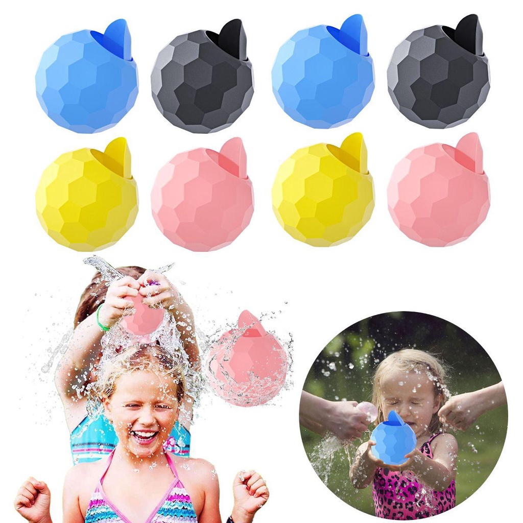 NEEDWAY Water Bomb Ball Reusable Self sealing Water Fight Games Pantai Musim Panas Mainan Luar Ruangan Anak-Anak Balon Air