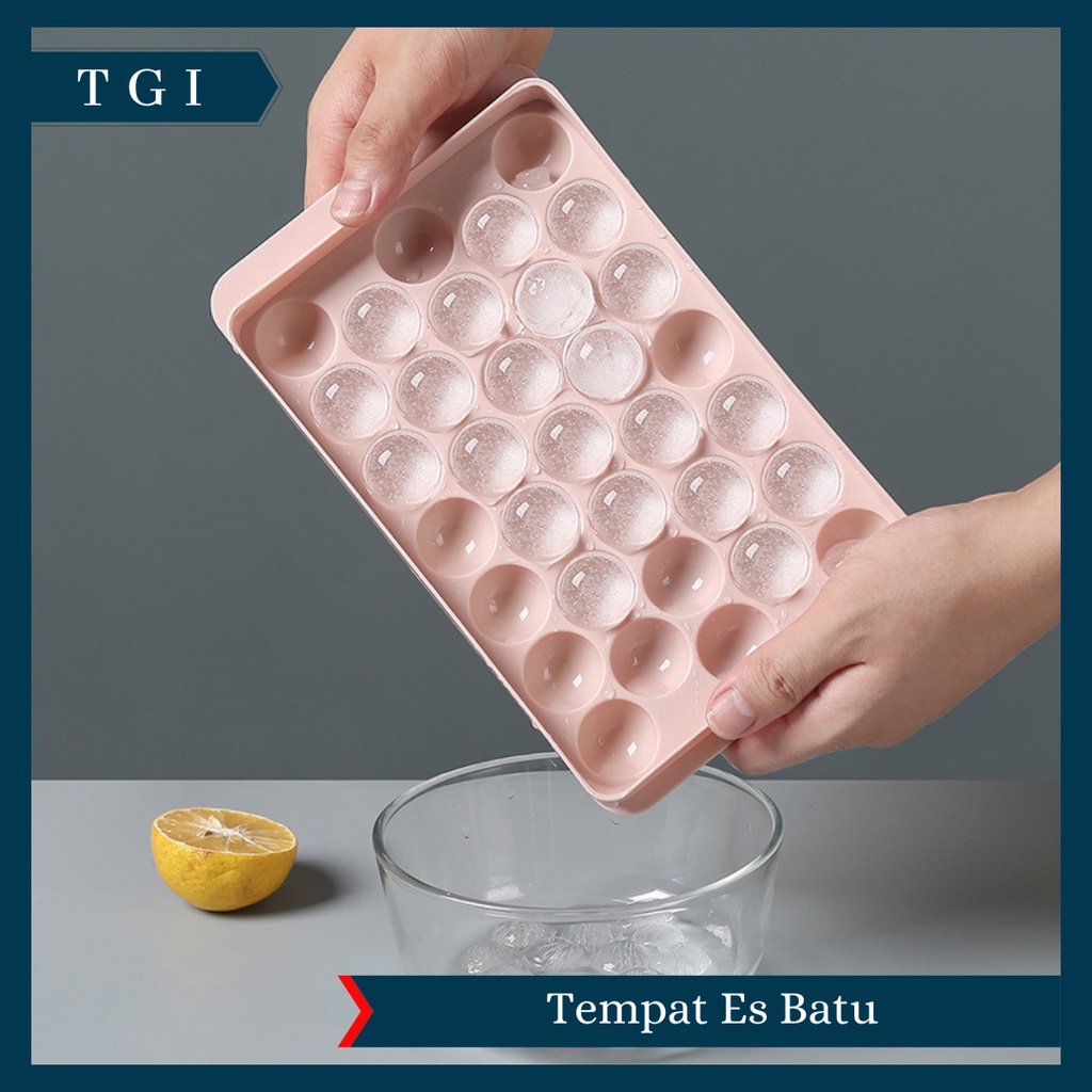 TGI - TEMPAT ES BATU CETAKAN ES BATU KOTAK MODEL GRID ICE TRAY PLASTIK | CETAKAN ES BATU PLASTIK KOTAK TEMPAT ICE CUBE FOOD GRADE