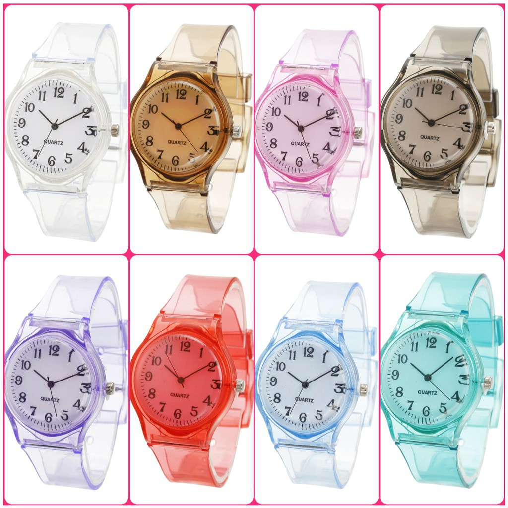 JAM TANGAN TRANSPARAN JAM FASHION J-189