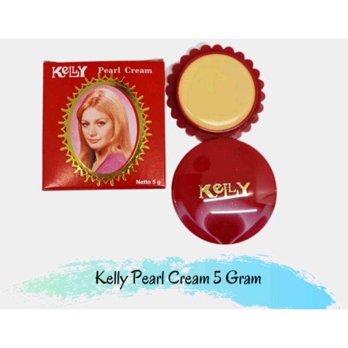 Kelly Pearl Cream Pencerah Wajah Alas Bedak Kelly