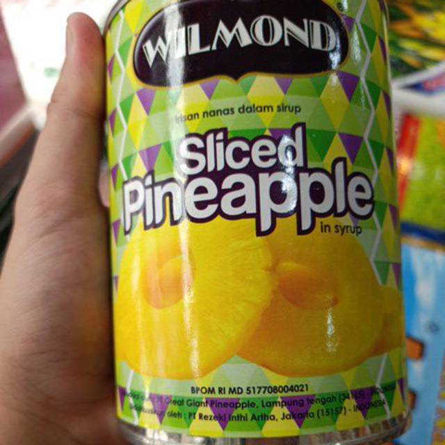 

Wilmond Halal Sliced Pineapple 570gr / Potongan Nenas dalam Kaleng dekorasi Buah Makanan Minuman