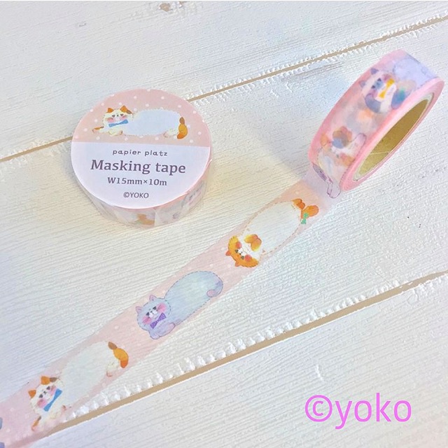 

washi tape papier platz - cat pink