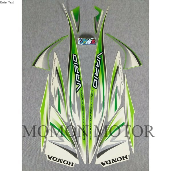 STICKER STRIPING   HONDA VARIO 110 HIJAU CW   2012