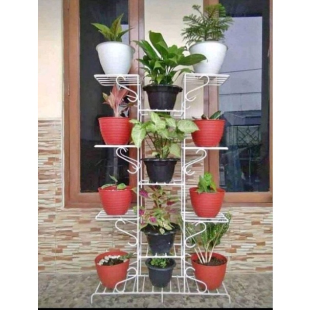 RAK BUNGA BESI SUSUN 12