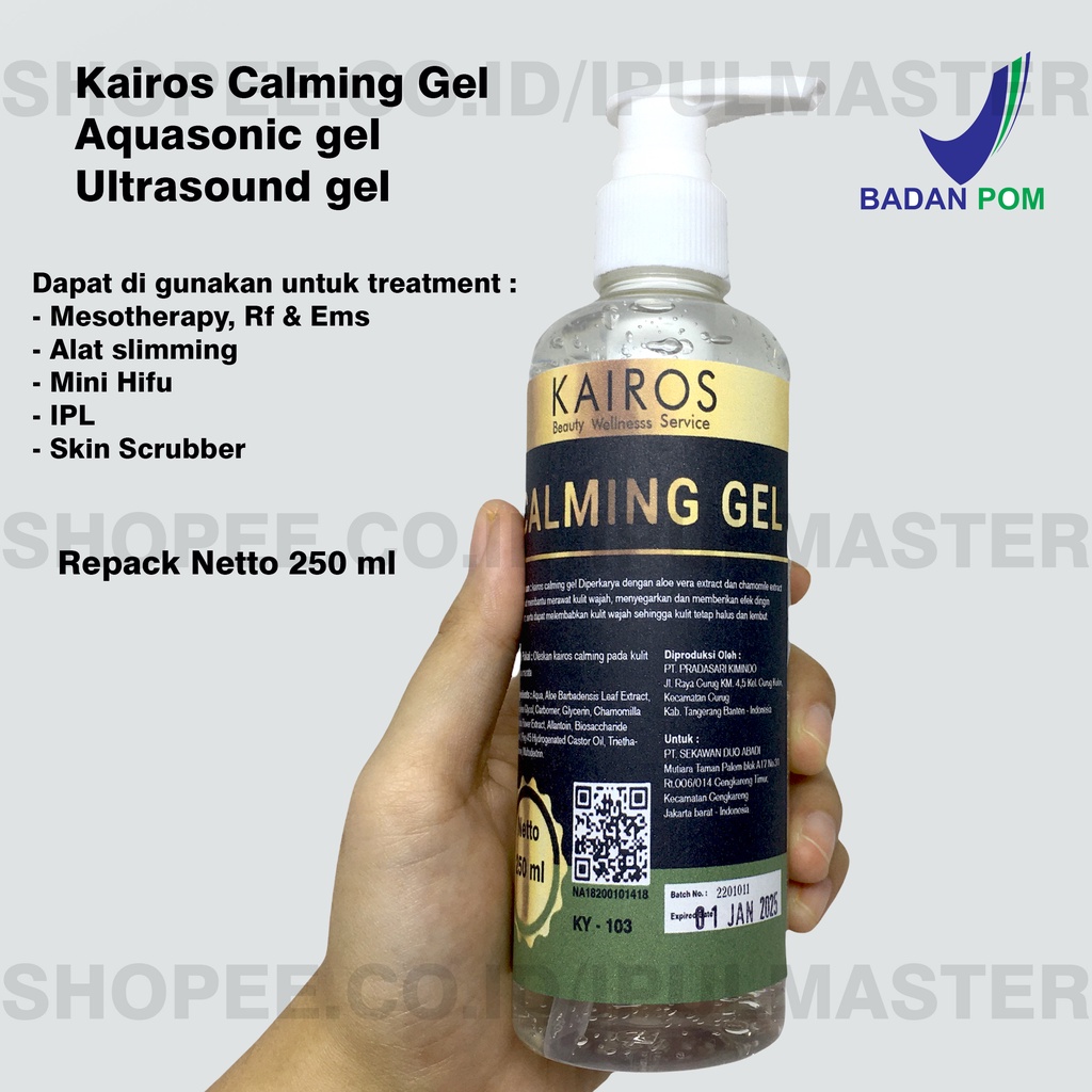 Kairos Calming Gel Ultrasound BPOM GEL RF GEL IPL,  MESOTHERAPY, ALAT SLIMMING,  MINI HIFU , RF