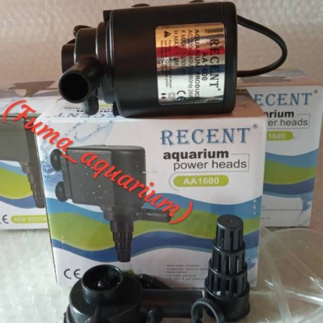 POWER HEAD RECENT AA-1600 MESIN POMPA FILTER AQUARIUM AQUASCAPE HIDROPONIK