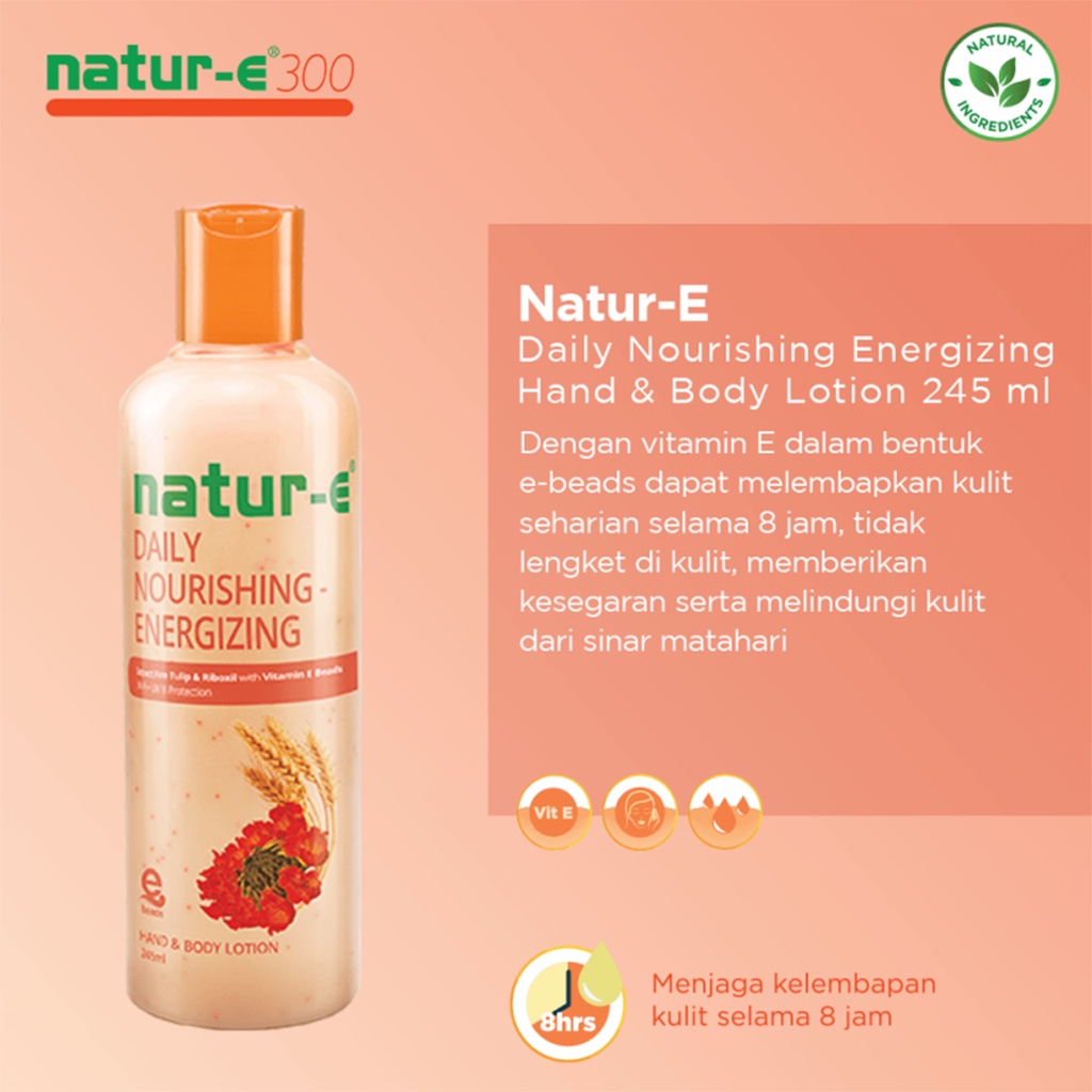 ❤ BELIA ❤ NATUR E Daily Nourishing Moisturishing | Energizing | Revitalizing | Advanced | Hand &amp; Body Lotion | 100ml 245ml | BPOM