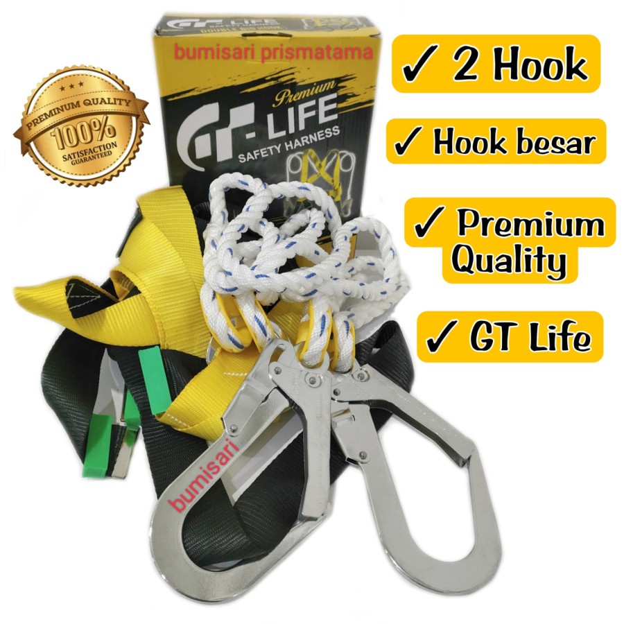 Safety belt Full Body Double Big Hook/ Body Harness murah