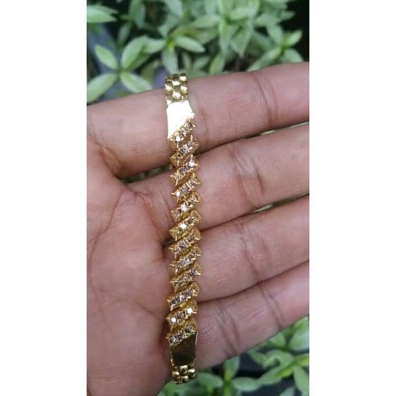 gelang berlian banjar asli ikat perak bisa dicrome putih