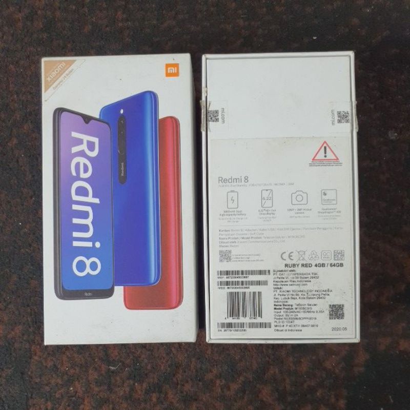 DUS BOOK KARDUS BOX XIAOMI REDMI 8 ORIGINAL COPOTAN