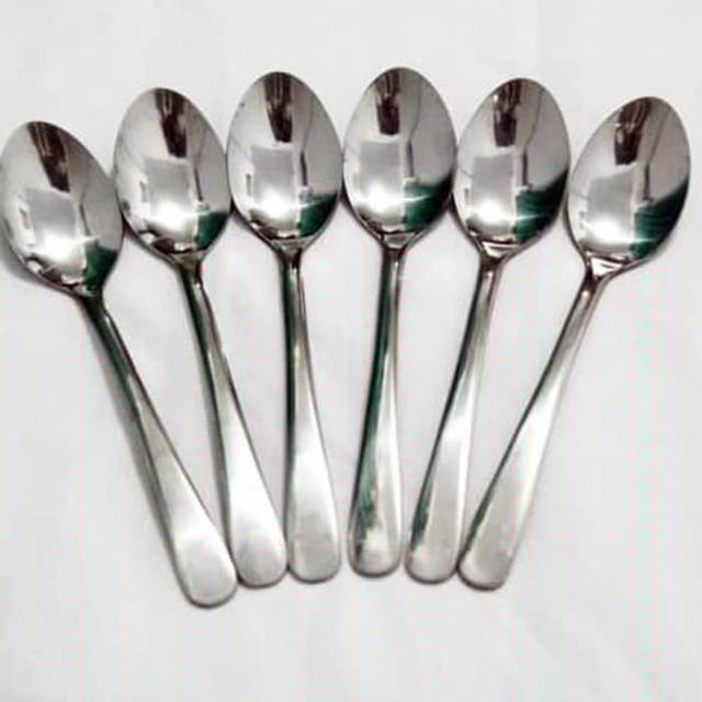 Sendok teh stainless tebal isi 6pcs / sendok teh kopi stainless / garpu kue kecil / tea spoon hotel stainless/ sendok teh hotel 6pcs / fork dessert / garpu kecil stainless tebal