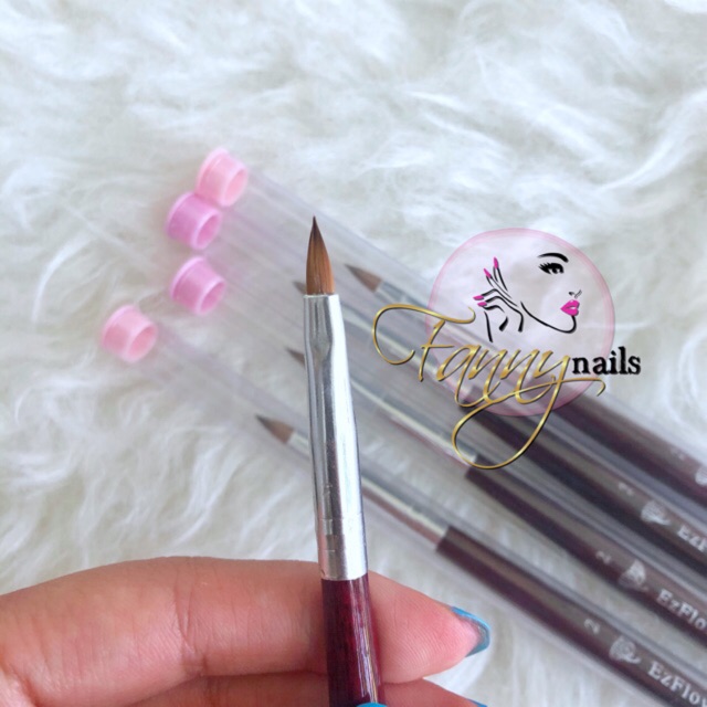 ACRYLIC BRUSH EZFLOW NO2 NO4 brush 3d flower wedding nails ez flow kuas akrelik bunga nail art