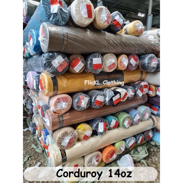 Bahan Kain Corduroy Katun Tas Sepatu Kemeja Celana Jaket Topi Corduroy Import Rollan