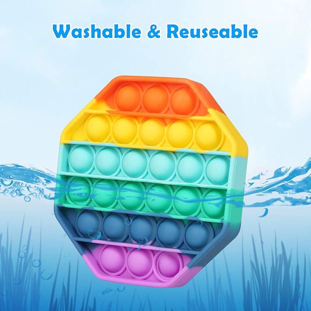 Mainan Fidget Tangan Pop It 10 CM - Fidget Push Pop Its Toy - Fidget Squeeze Game Pop It-5