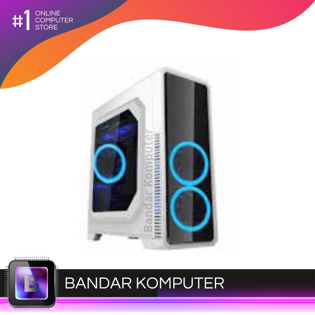 CASING PC/DEKSTOP GAMEMAX G561 white 3 fan