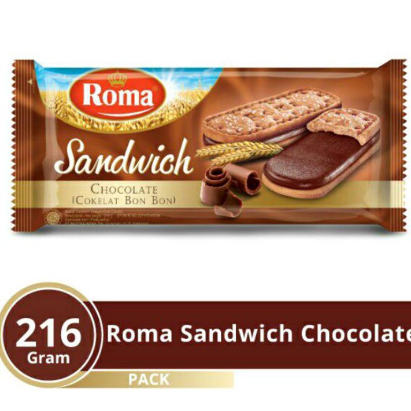 

Roma Sandwich Coklat 216 Gr
