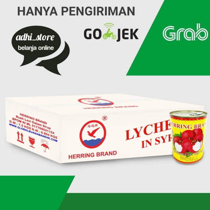 

Gg0Hh Lychees In Syrup 567Gr @ 1 Ctn ( Buah Lychee Dalam Kaleng ) Ds0kk