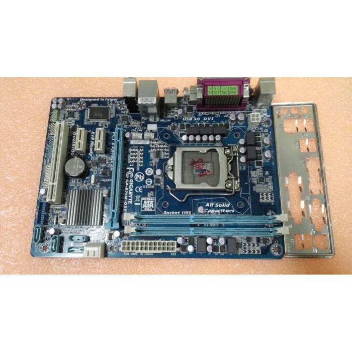 MAINBOARD MOBO MOTHERBOARD SOKET 1155 B75 GIGA4s I5 3570