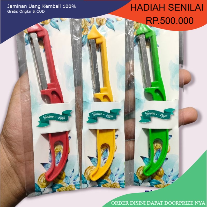 TERMURAH souvenir pernikahan pisau buah kemas plastik alas kertas shaby souvenir pernikahan piler bu