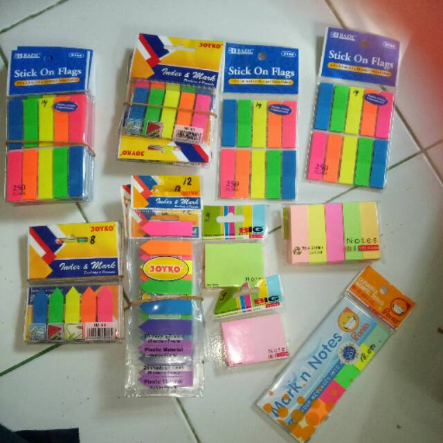 Jual 1 Buah Sticky Note Pembatas Buku Catatan Kecil Shopee Indonesia