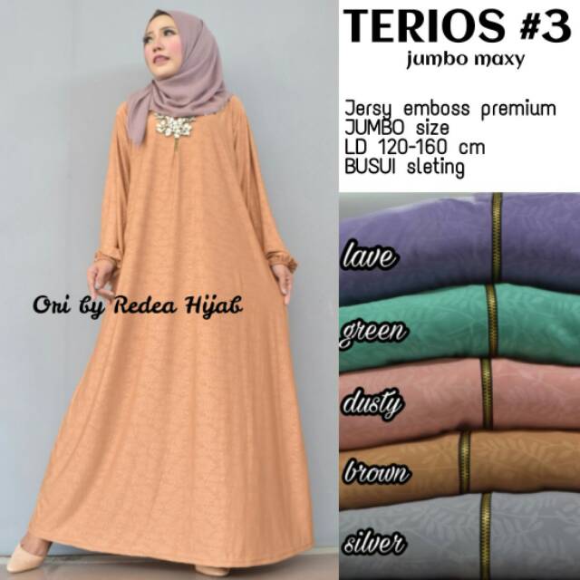 Baju gamis jumbo polos good quality. Long dress jumbo elegant