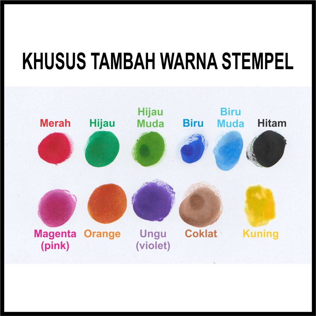

KHUSUS TAMBAH WARNA STEMPEL FLASH