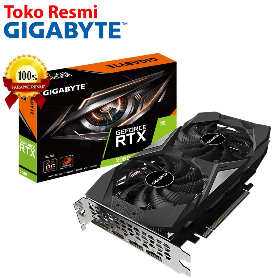 Vga Gigabyte RTX 2060 OC 6G - Gigabyte GeForce RTX 2060 6GB OC - Geforce RTX2060 OC 6GB