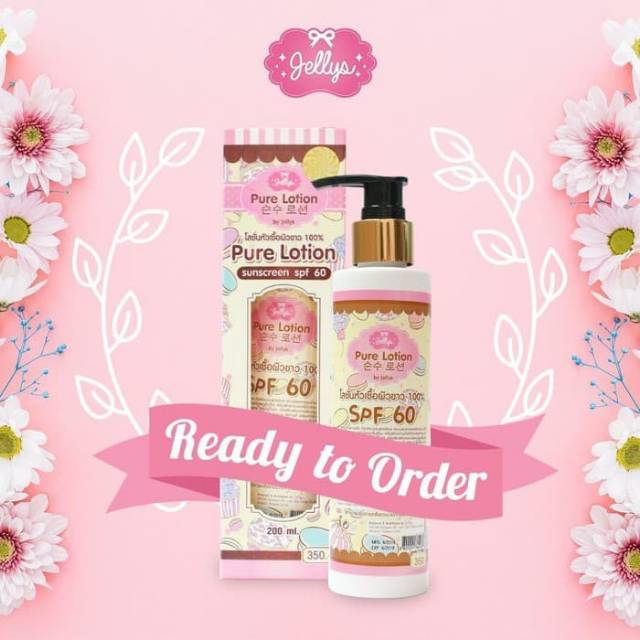 Pure lotion by jelly sunscreen SPF 60/lotion jelly BPOM