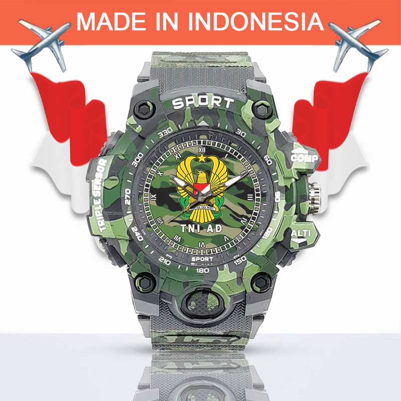 (SPECIAL EDITION) JAM TANGAN LOGO TNI-AD WATER RESISTANT NO.8