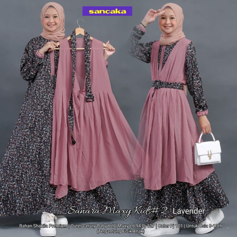 SANARA MAXY KIDS SET CARDI BY SANCAKA
