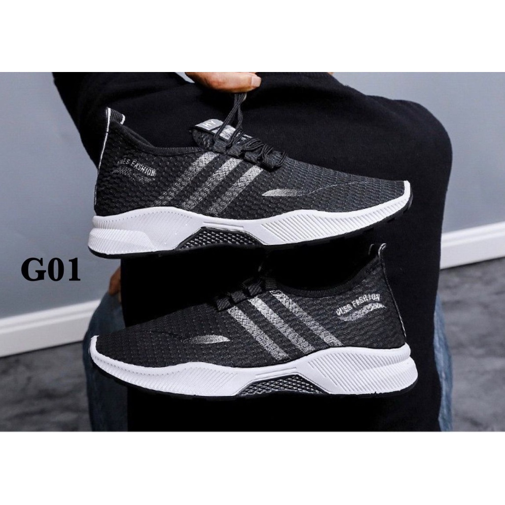 Sepatu Pria Original 100% Import Sepatu Joging Lari Cowok  Sneakers Casual Sport Kekinian G01