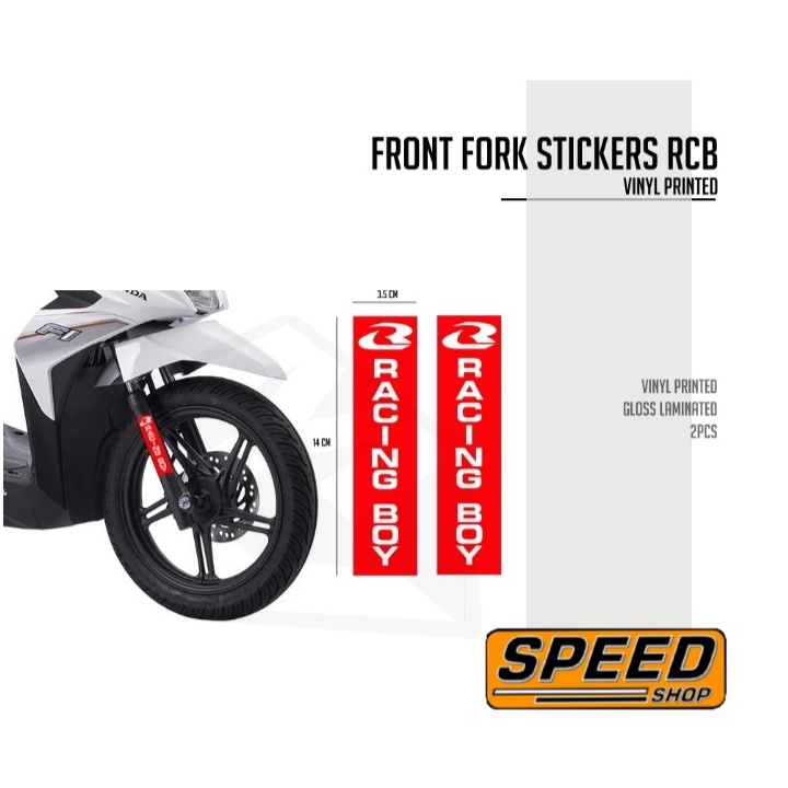 Sticker Shock Depan RCB Racing Boy