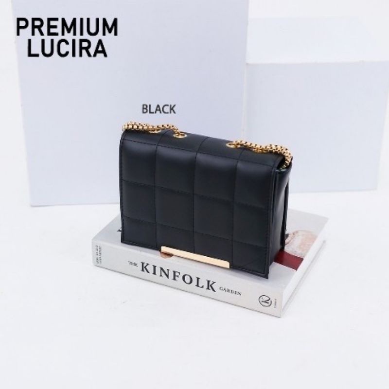 TAS LUCIRA - Tas Selempang Wanita Premium - Tas Kotak Wanita Tali rantai - Sling bag Wanita Lucira B