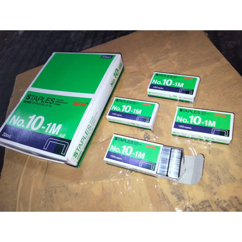 

STAPLES JOYKO NO.10-1M || 1 PACK BESAR ISI 20 BOX KECIL