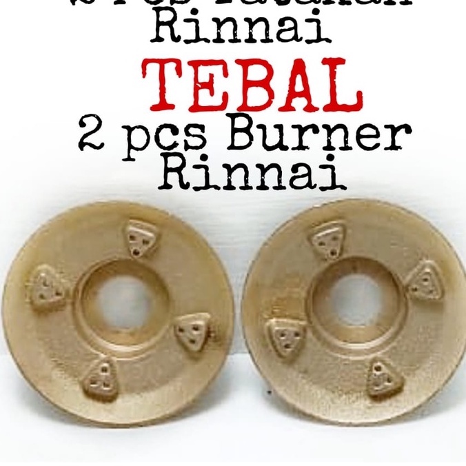 PROMO  2 PCS BURNER KOMPOR RINAI KUNINGAN TEBAL / Burner Api / Kuningan Kompor Rinai / Burner Kompor