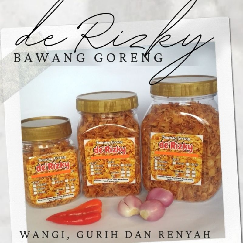 

Bawang Goreng Murni Rasa Original Tanpa Tepung Brambang Goreng Asli Renyah Kriuk Tanpa Bahan Pengawet Bagor Karawang